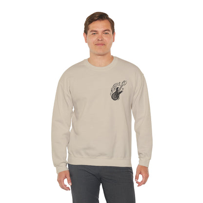 Musical Vibe Crewneck Sweatshirt, Perfect for Music Lovers, Gift, Cozy Style for Concerts, Casual Wear, Thoughtful Present