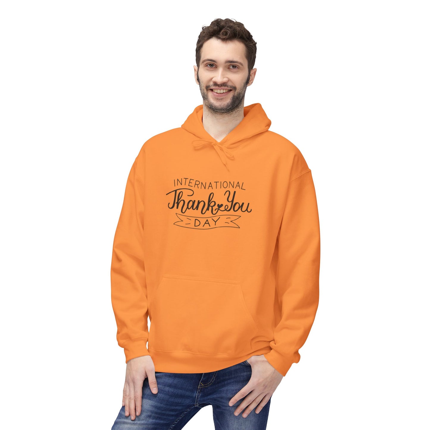 Thank You Day Hoodie | Fleece Sweatshirt, Gratitude Gift, Comfortable Layer, Easygoing Style, Perfect for Fall