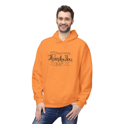 Thank You Day Hoodie | Fleece Sweatshirt, Gratitude Gift, Comfortable Layer, Easygoing Style, Perfect for Fall