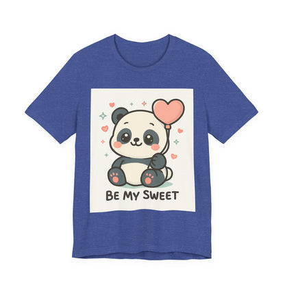 Cute Panda Tee, Be My Sweet T-Shirt, Gift for Animal Lovers, Kids and Adults,  Casual Wear, Cute Animal Tee