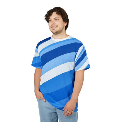 Stylish  Cut & Sew Tee, Casual Summer Shirt, Beach Wear, Gift for Him/Her, Colorful AOP Tee