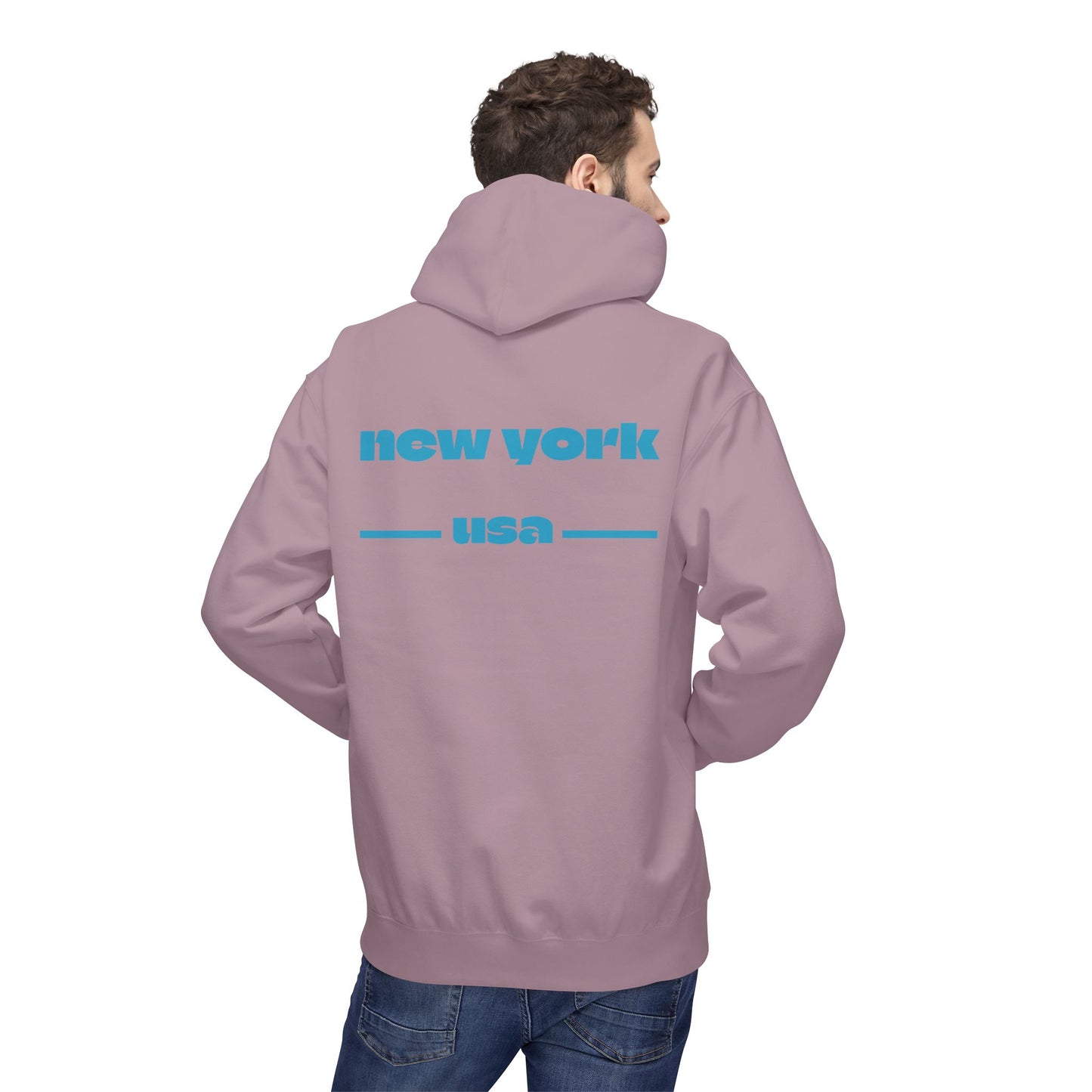 New York Star Hoodie, Fleece Sweatshirt, Casual Streetwear, Perfect Gift for Travelers, Cozy Hoodie, Summer Essential