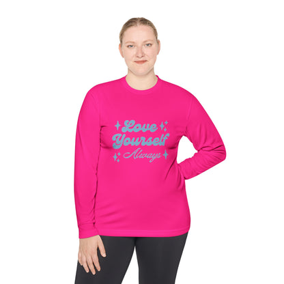 Love Yourself Long Sleeve Tee |  Comfort Wear, Self-Care Gift, Inspirational Shirt, Casual Outfit, Modern Apparel
