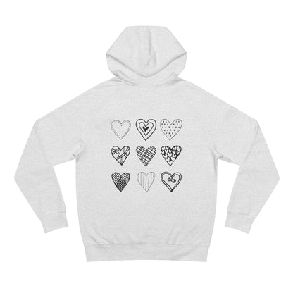 Heart Pattern  Hoodie