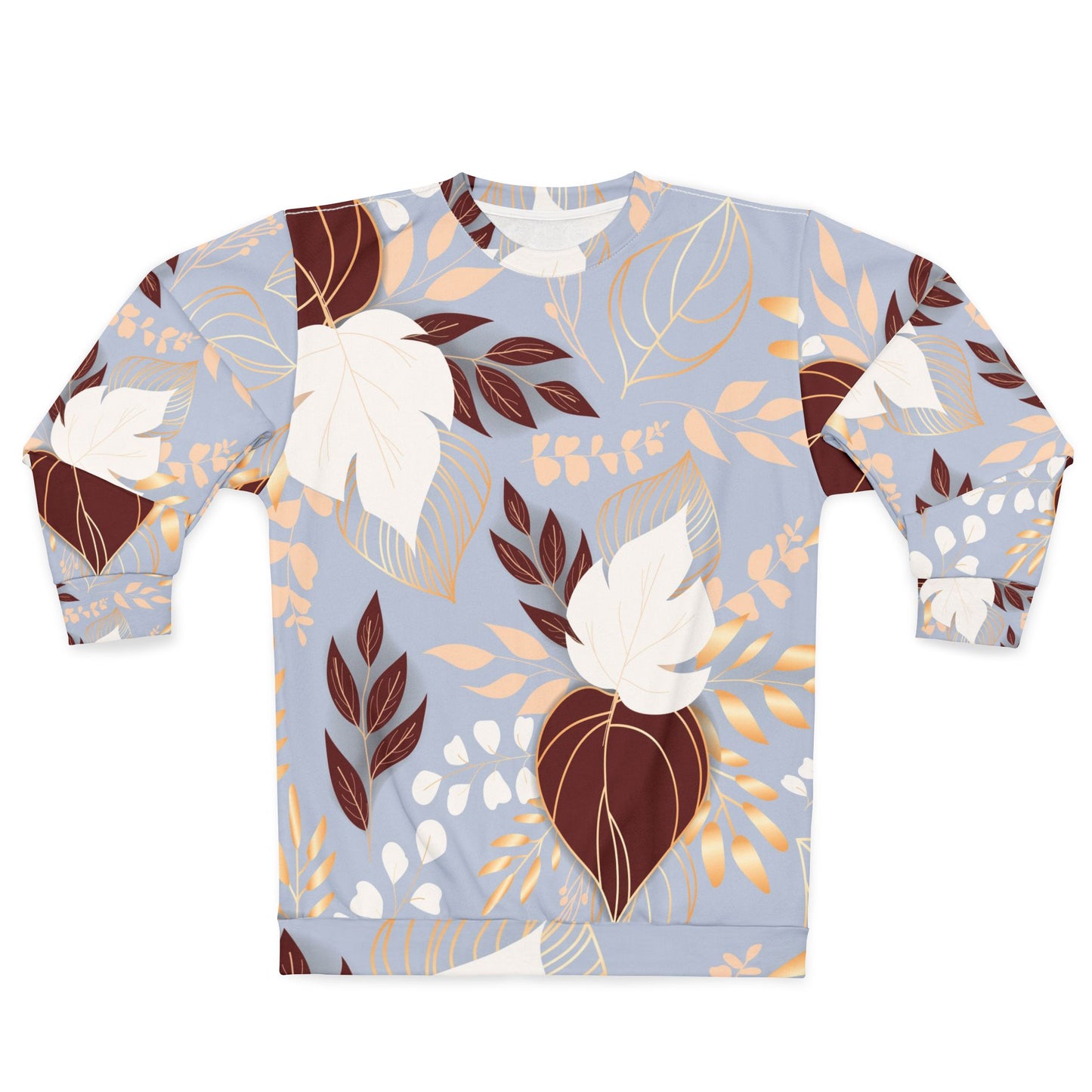 Floral AOP  Sweatshirt - Cozy Autumn Vibes, Perfect for Gifting, Casual Wear, Fall Layers, Nature Lover Apparel