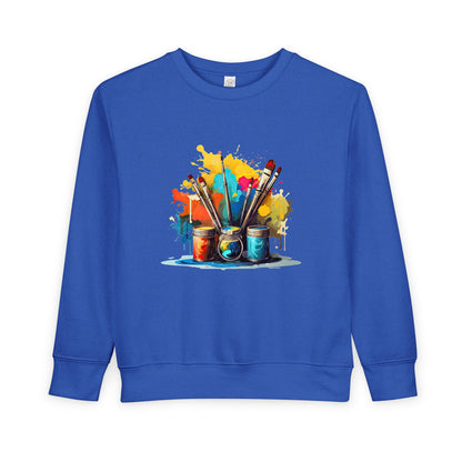 Creative Little Artist Toddler Sweatshirt, Kids Art Sweatshirt, Colorful Kids Sweater, Toddler Gift, Birthday Present, Painting Lover