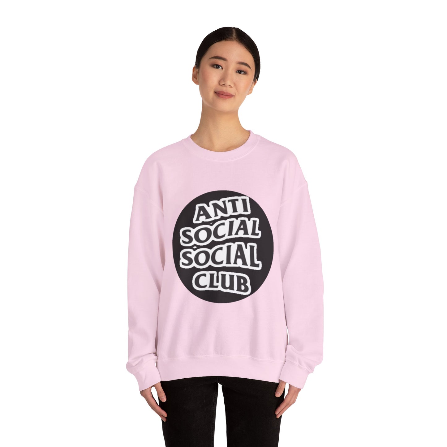 Crewneck Sweatshirt - Anti Social Club Edition, Cozy Sweatshirt, Streetwear Fashion, Gift for Introverts, Lounge Wear, Casual Outfit