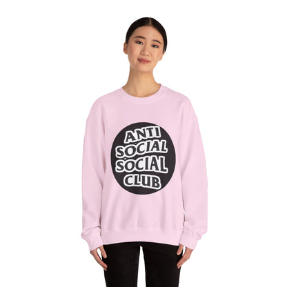 Crewneck Sweatshirt - Anti Social Club Edition, Cozy Sweatshirt, Streetwear Fashion, Gift for Introverts, Lounge Wear, Casual Outfit