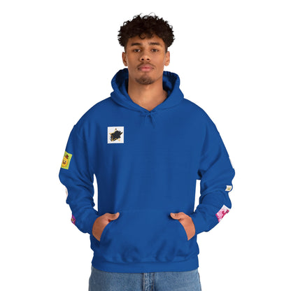 Colorful Graphic Hoodie, Fun Streetwear Sweatshirt,  Fashion, Casual Wear, Unique Gift, Trendy Apparel