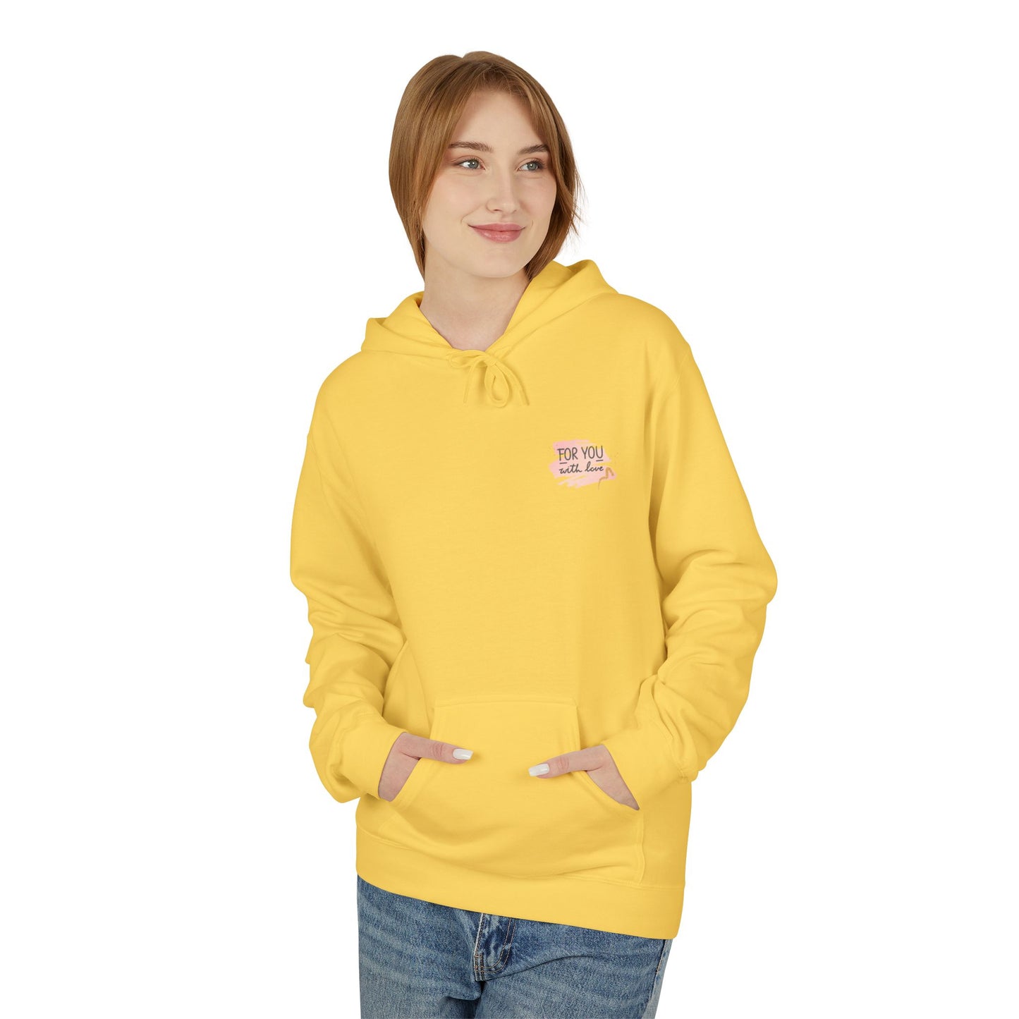 made with love design Midweight Softstyle Fleece Hoodie