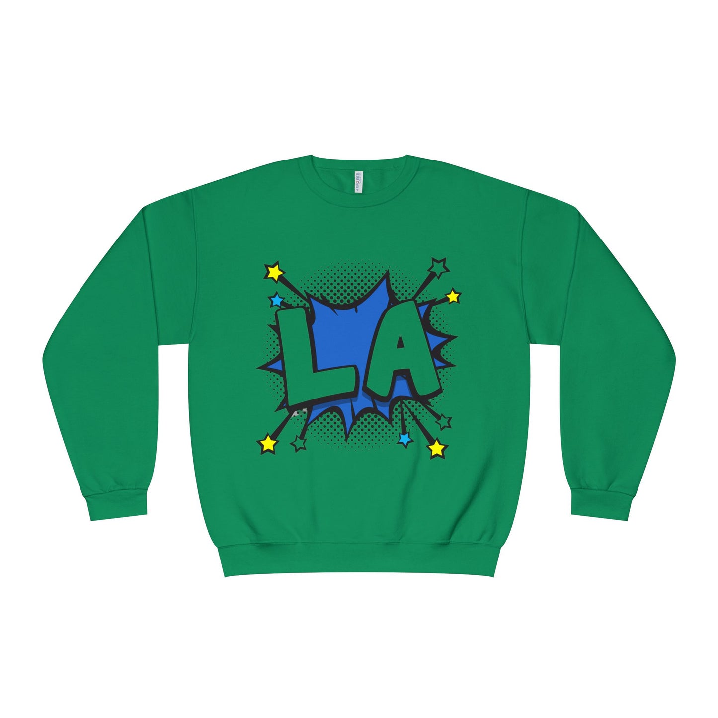 Cool LA Comic Style Crewneck Sweatshirt,  Graphic Sweater, Gift for Him, Her, Casual Wear