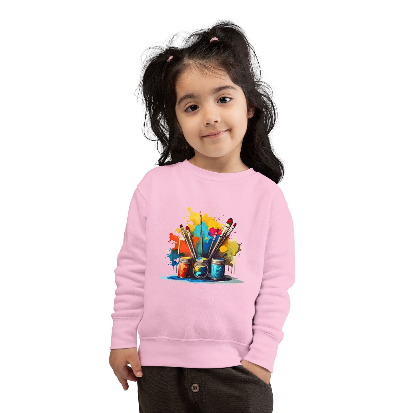 Creative Little Artist Toddler Sweatshirt, Kids Art Sweatshirt, Colorful Kids Sweater, Toddler Gift, Birthday Present, Painting Lover