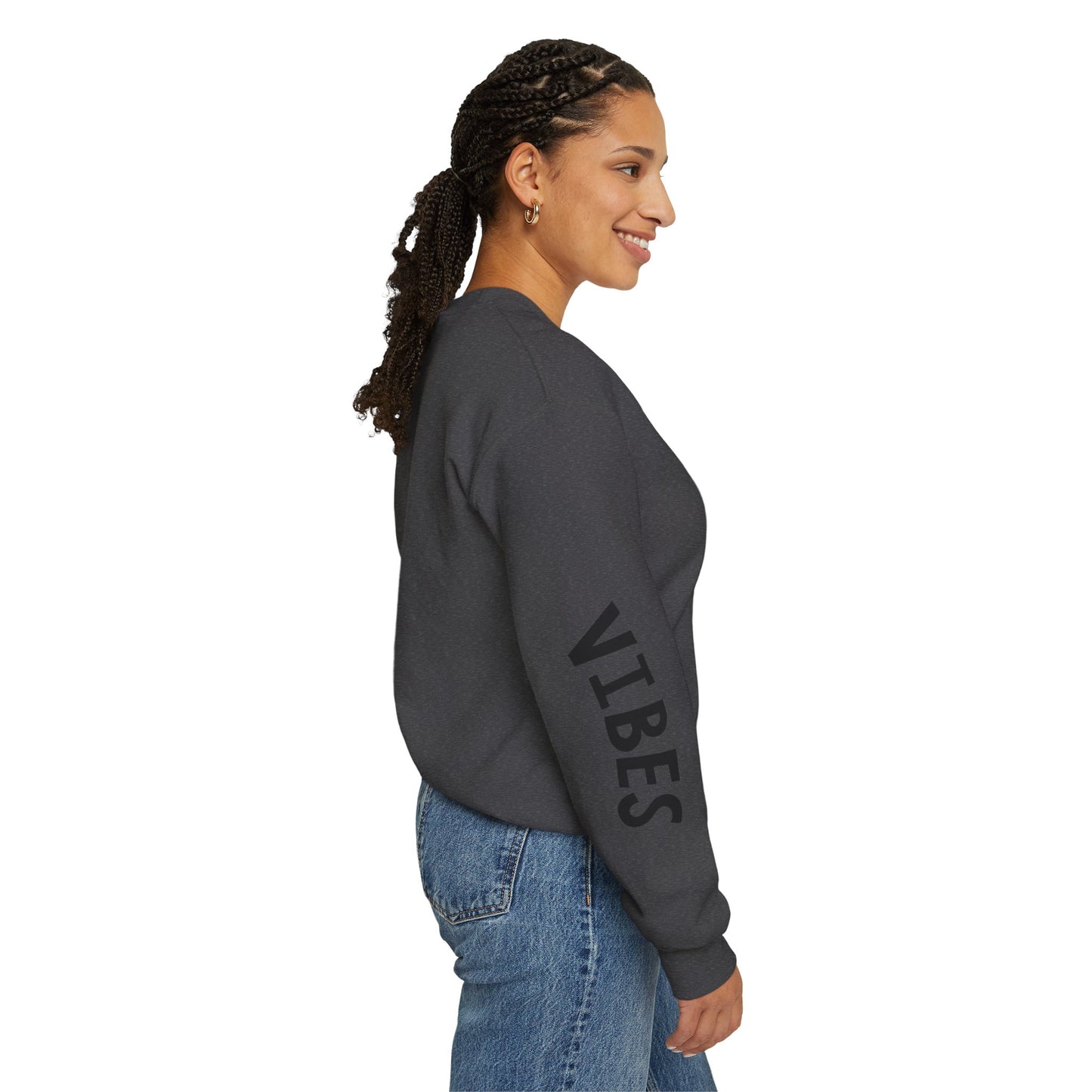 Vibes  Heavy Blend™ Crewneck Sweatshirt - Cozy, Casual, Trendy, Gift for Her/Him, Perfect for Fall/Winter