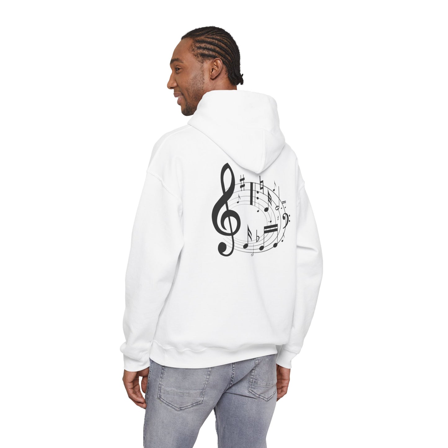 Music Lovers  Hooded Sweatshirt – 'Without Music, Life Would Be a Mistake'