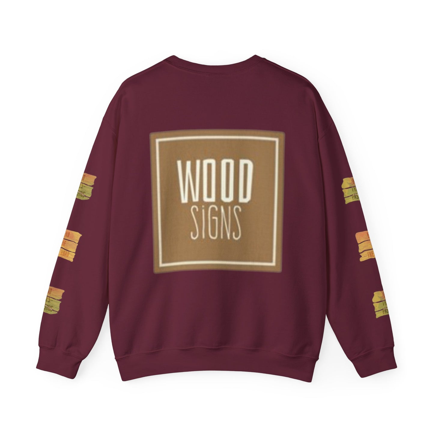 Rustic Wood Signs Sweatshirt, Cozy Gift for DIY Lovers, Home Decor Apparel, Fall Fashion