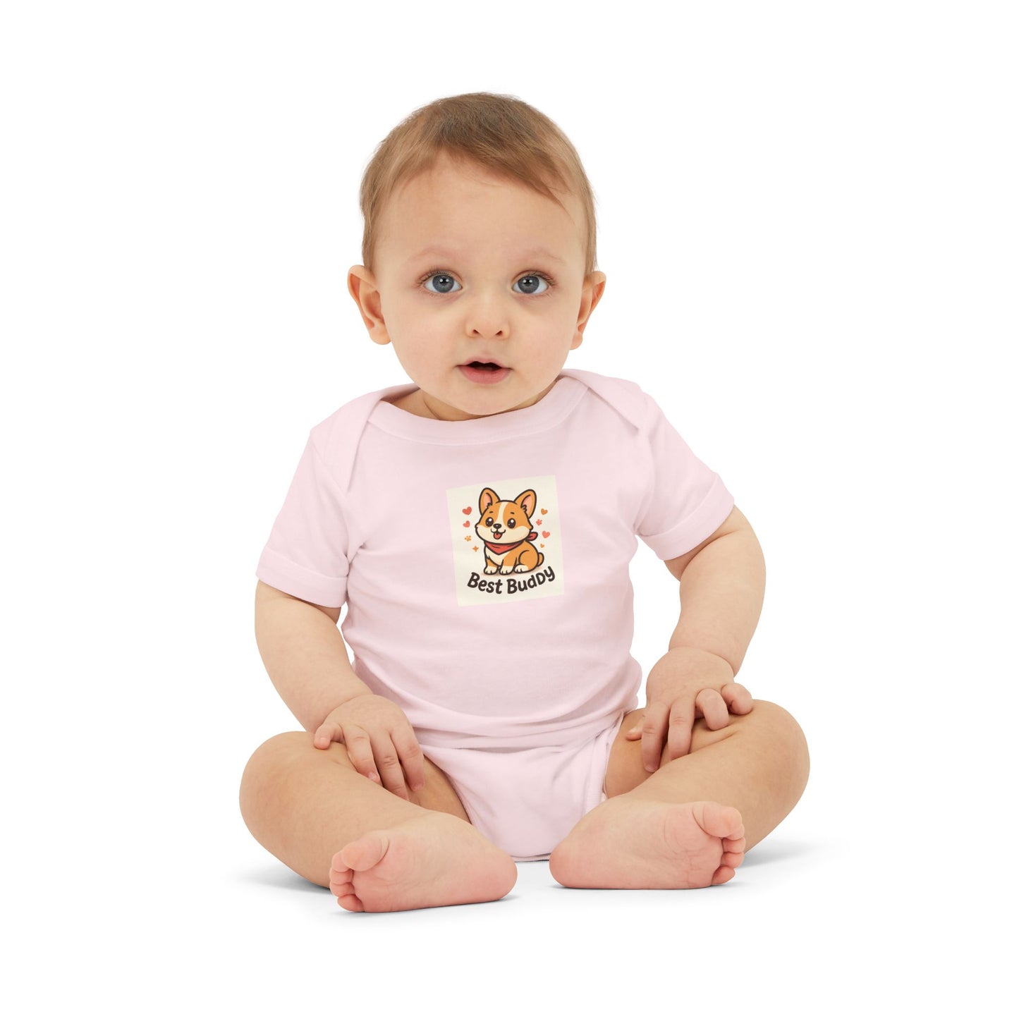 Cute Corgi Infant Onesie - Best Buddies Baby Bodysuit, Baby Shower Gift, Cute Gift for New Parents, Adorable Baby Outfit, Infant Clothing