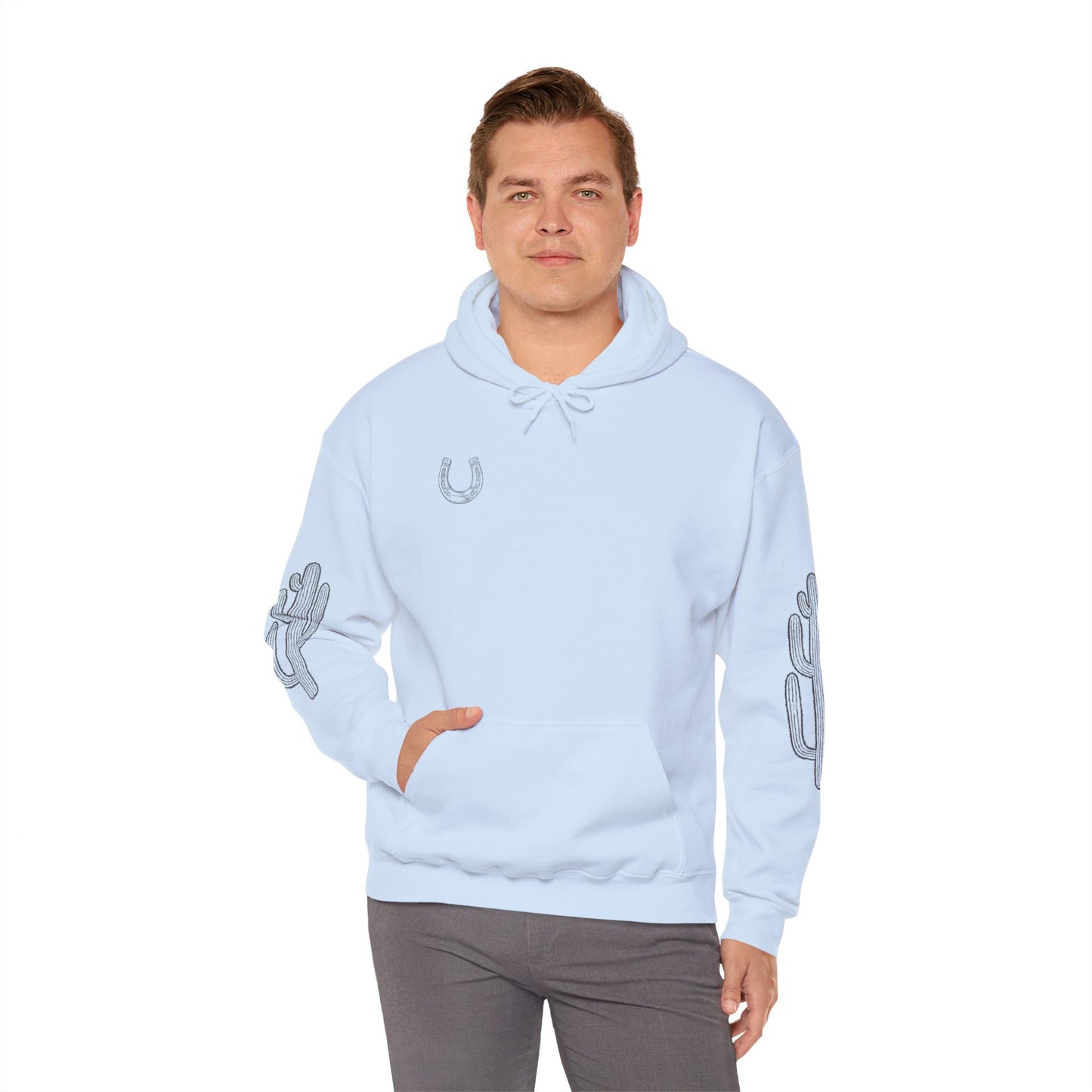 Cactus Graphic Hoodie, Cozy Sweatshirt, Perfect for Casual Days, Gifts for Nature Lovers, Summer Vibes Apparel