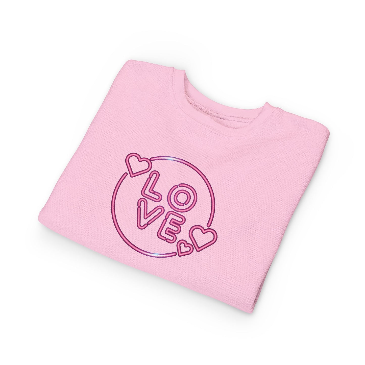 Toddler Love Sweatshirt, Cute Children's Sweatshirt, Kids  Gift, Cozy Toddler Apparel, Heart Design Sweatshirt