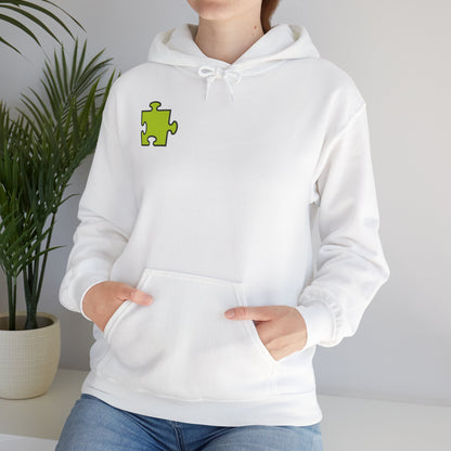 Colorful Puzzle Piece Hoodie for Creative Minds, Perfect for Gifts, Cozy Sweatshirt for Everyday Wear,