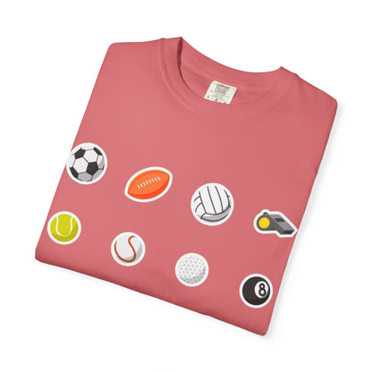 Sporty Icon T-Shirt, Casual Wear, Gift for Athletes, Sports Lovers, Fun Workout Shirt, Sports Themed Apparel