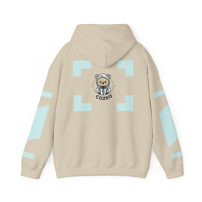 Cozy Bear Graphic Hoodie Heavy Blend Sweatshirt, Cute Bear Hoodie, Casual Wear, Fall Fashion, Gift for Teens