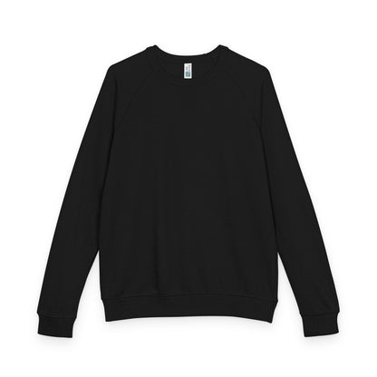French Terry Raglan Crewneck Sweatshirt, Cozy Casual Wear, Perfect for Lounging, Gift for Him and Her, Everyday Comfort