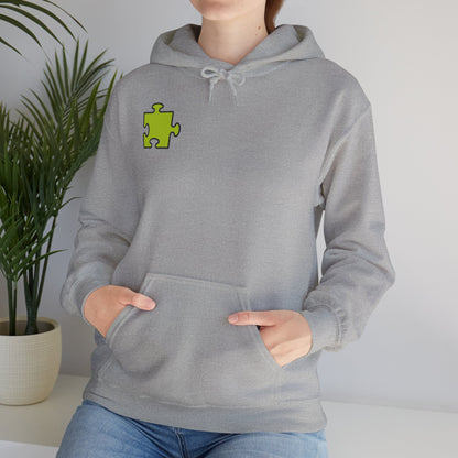 Colorful Puzzle Piece Hoodie for Creative Minds, Perfect for Gifts, Cozy Sweatshirt for Everyday Wear,
