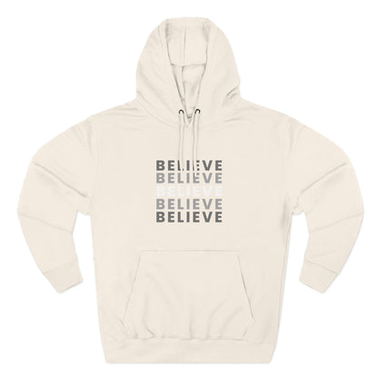 Inspiring Three-Panel Fleece Hoodie, Cozy Pullover, Motivational Gift, Everyday Wear, Layering Essential