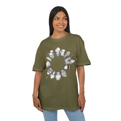 Ice Cream Lovers  Heavy Oversize Tee, Summer Fashion, Casual Wear, Gift for Foodies, Ice Cream Enthusiasts, Comfort Tee