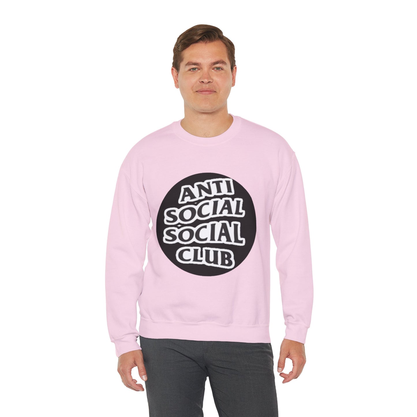 Crewneck Sweatshirt - Anti Social Club Edition, Cozy Sweatshirt, Streetwear Fashion, Gift for Introverts, Lounge Wear, Casual Outfit
