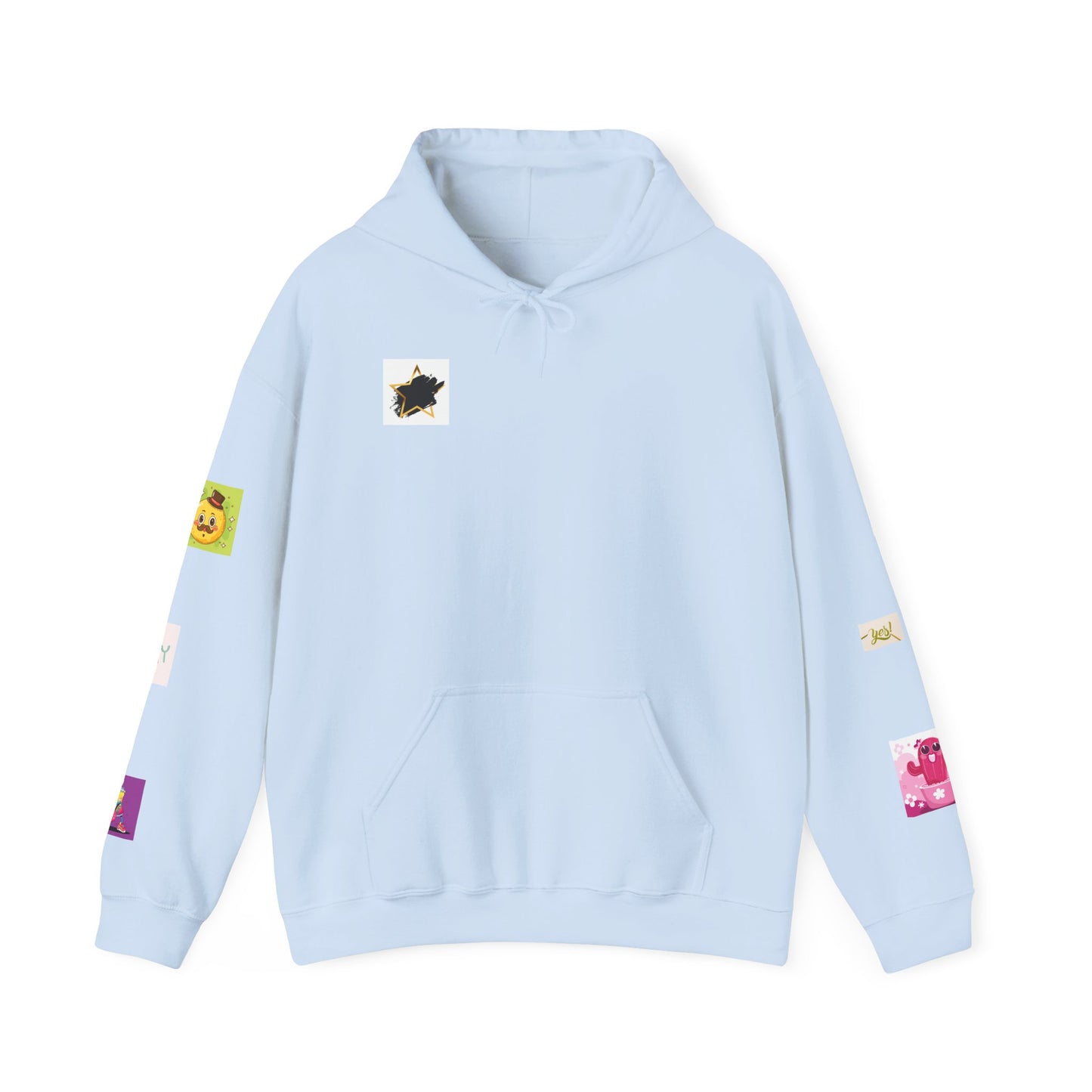Colorful Graphic Hoodie, Fun Streetwear Sweatshirt,  Fashion, Casual Wear, Unique Gift, Trendy Apparel