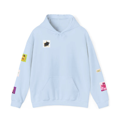 Colorful Graphic Hoodie, Fun Streetwear Sweatshirt,  Fashion, Casual Wear, Unique Gift, Trendy Apparel