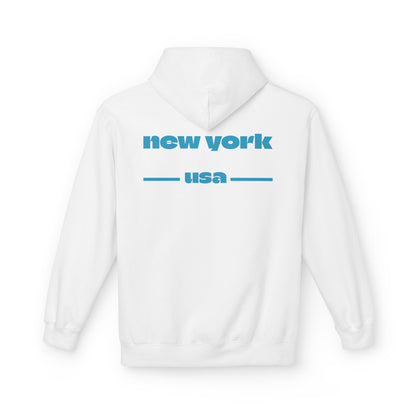 New York Star Hoodie, Fleece Sweatshirt, Casual Streetwear, Perfect Gift for Travelers, Cozy Hoodie, Summer Essential