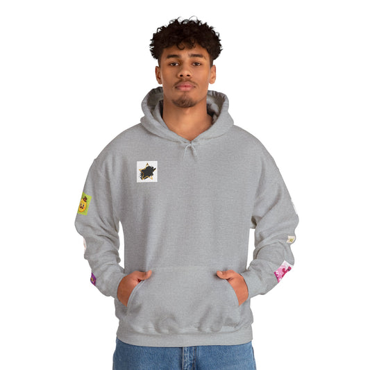 Colorful Graphic Hoodie, Fun Streetwear Sweatshirt,  Fashion, Casual Wear, Unique Gift, Trendy Apparel