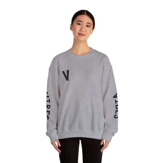 Vibes  Heavy Blend™ Crewneck Sweatshirt - Cozy, Casual, Trendy, Gift for Her/Him, Perfect for Fall/Winter