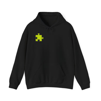 Colorful Puzzle Piece Hoodie for Creative Minds, Perfect for Gifts, Cozy Sweatshirt for Everyday Wear,