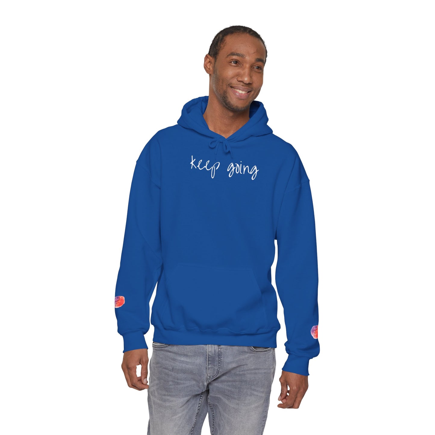 keep going design Heavy Blend™ Hooded Sweatshirt