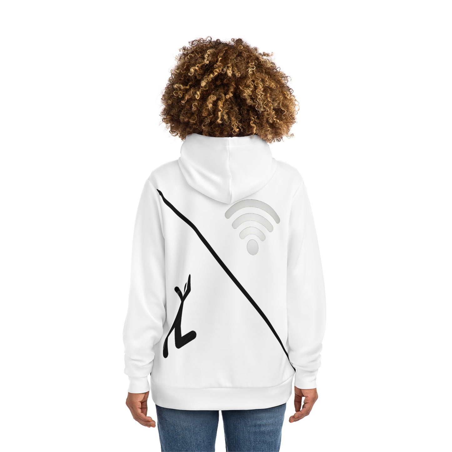 Half Human Half Wi-Fi Hoodie, Trendy Sweatshirt for Tech Lovers, Unique Gift for Geeks, Perfect for Everyday Wear, Internet Culture Apparel