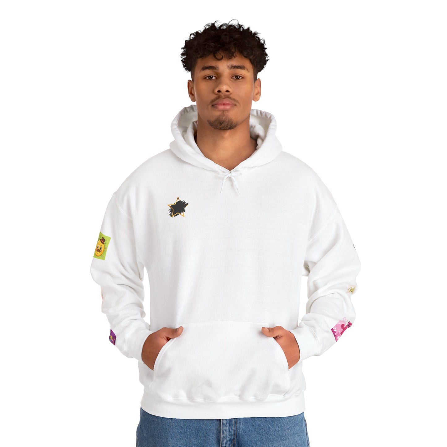 Colorful Graphic Hoodie, Fun Streetwear Sweatshirt,  Fashion, Casual Wear, Unique Gift, Trendy Apparel