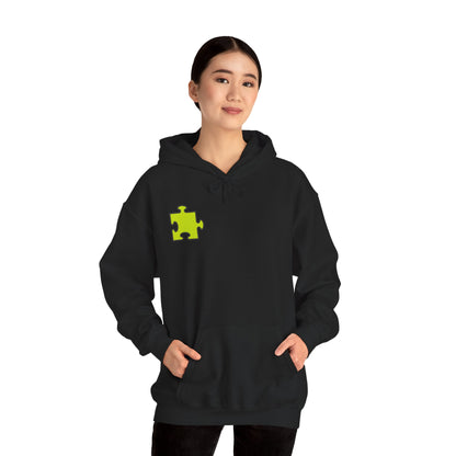 Colorful Puzzle Piece Hoodie for Creative Minds, Perfect for Gifts, Cozy Sweatshirt for Everyday Wear,