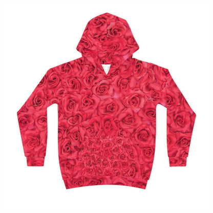 Romantic Floral Children's Hoodie, Cute Kids Pullover, Cozy Spring Apparel, Perfect Gift for Birthdays, Valentine's Day, Everyday Wear