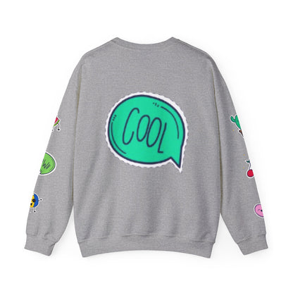 Cool Summer Vibes  Crewneck Sweatshirt, Lightweight Casual Wear, Summer Fashion, Gift for Friends, Sunny Day Outfits, Trendy Apparel