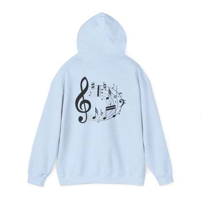 Music Lovers  Hooded Sweatshirt – 'Without Music, Life Would Be a Mistake'