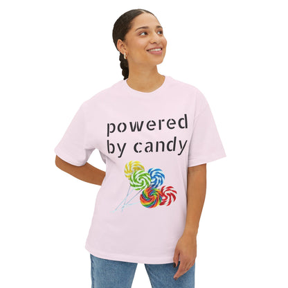 Candy-Themed  Oversized Boxy Tee, Sweet Treat Shirt, Fun Summer Tee, Trendy Casual Wear, Gift for Candy Lovers, Party Shirt, [...]