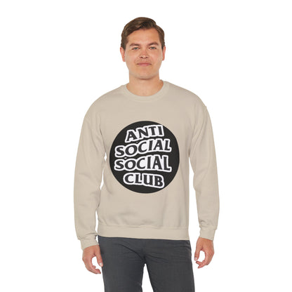Crewneck Sweatshirt - Anti Social Club Edition, Cozy Sweatshirt, Streetwear Fashion, Gift for Introverts, Lounge Wear, Casual Outfit