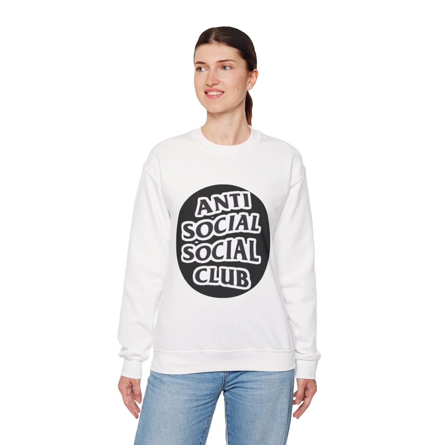Crewneck Sweatshirt - Anti Social Club Edition, Cozy Sweatshirt, Streetwear Fashion, Gift for Introverts, Lounge Wear, Casual Outfit