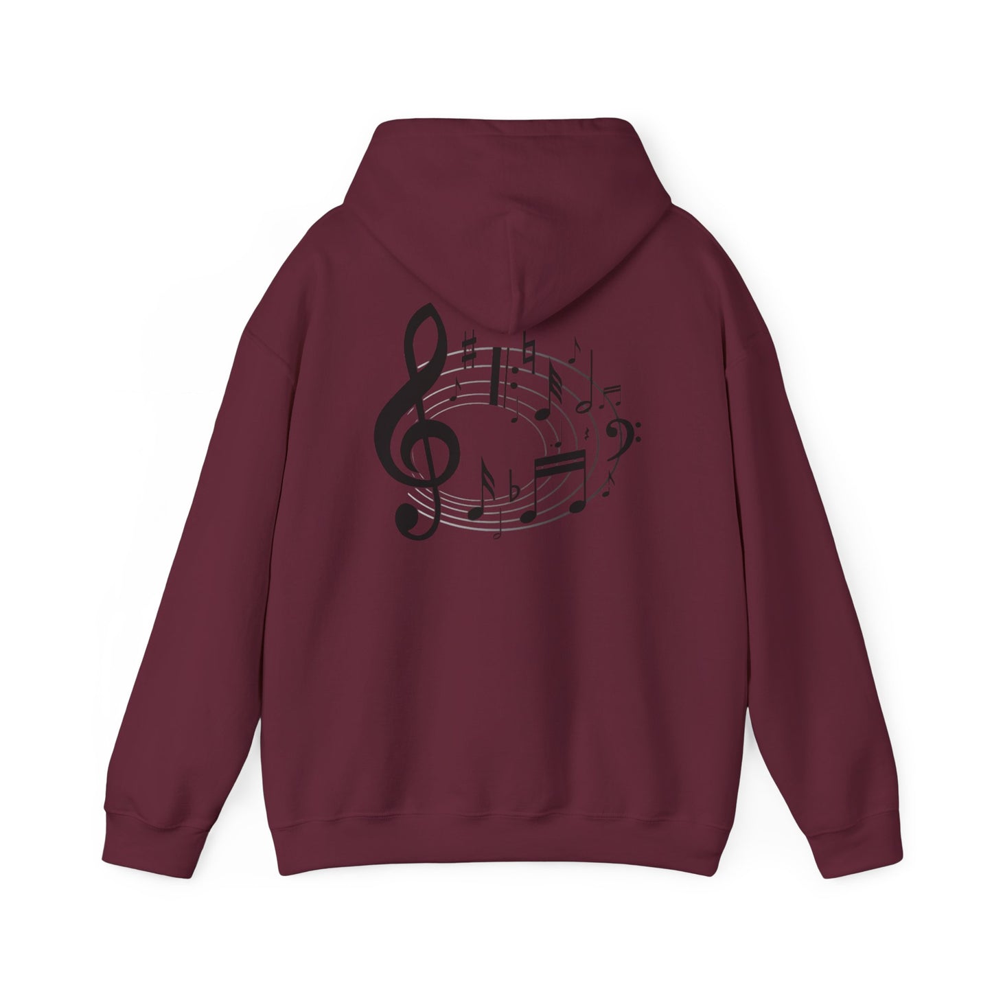 Music Lovers  Hooded Sweatshirt – 'Without Music, Life Would Be a Mistake'