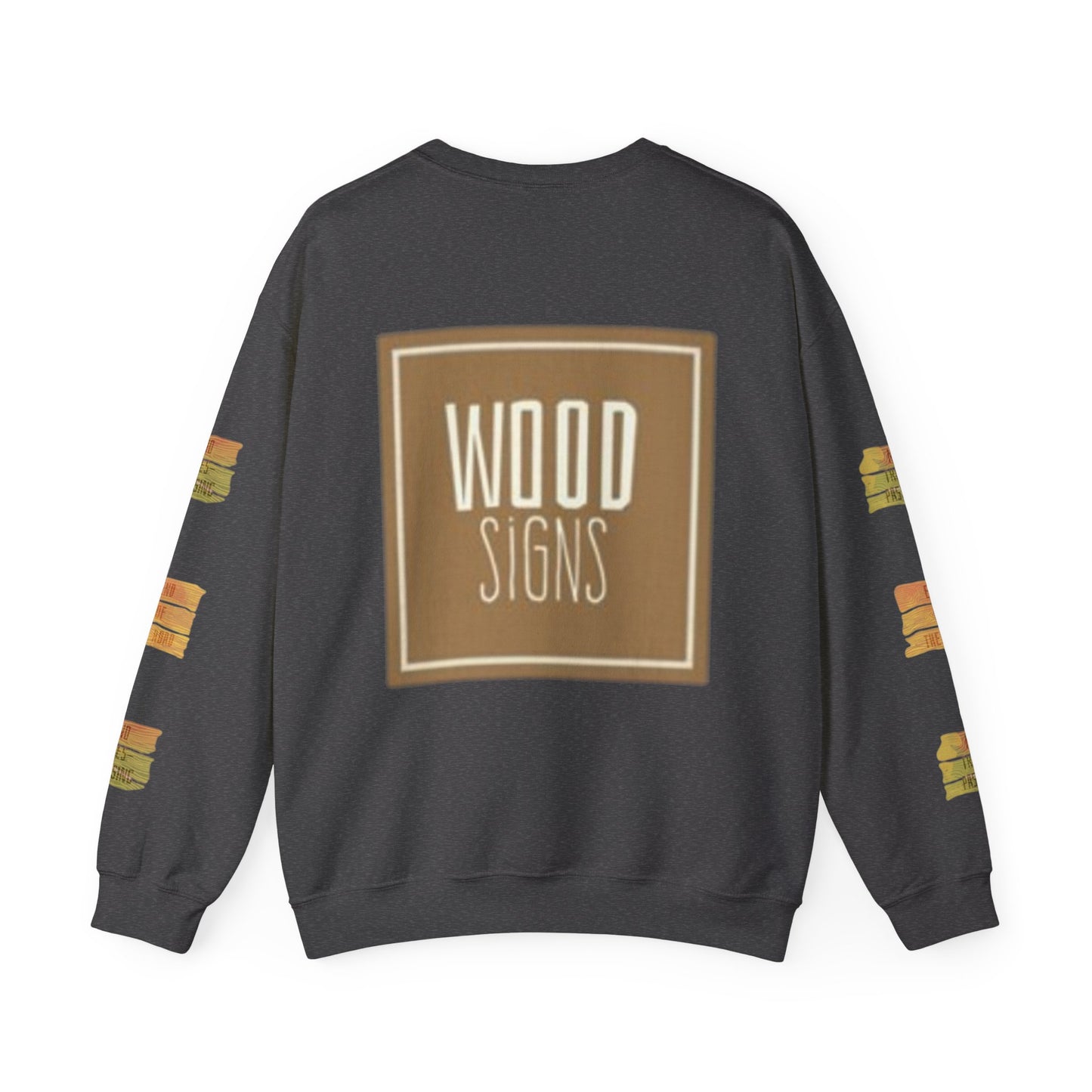 Rustic Wood Signs Sweatshirt, Cozy Gift for DIY Lovers, Home Decor Apparel, Fall Fashion