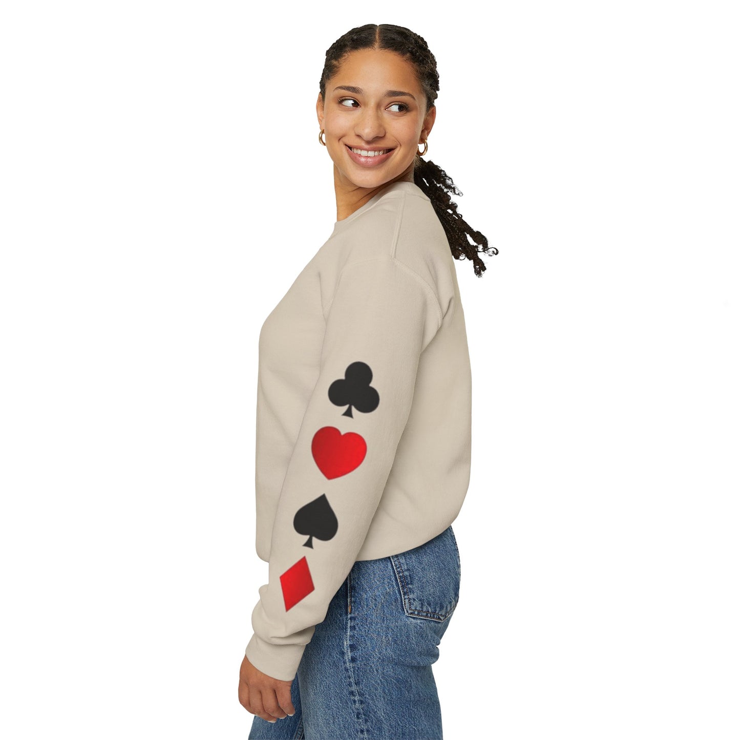 Playing Card King Sweatshirt -  Crewneck, Cozy Fashion, Great for Gamers, Casual Wear, Perfect for Game Night, Gift Idea
