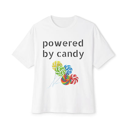 Candy-Themed  Oversized Boxy Tee, Sweet Treat Shirt, Fun Summer Tee, Trendy Casual Wear, Gift for Candy Lovers, Party Shirt, [...]